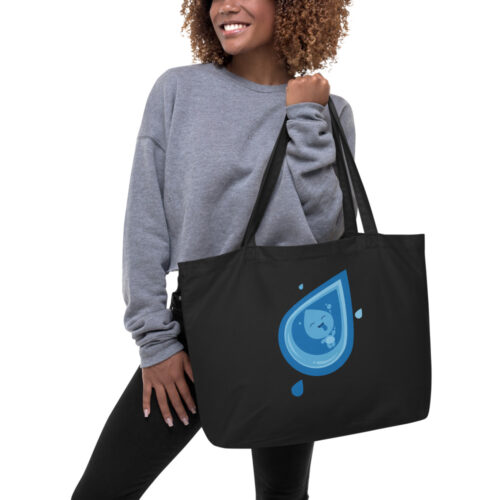 cheeky large organic tote bag